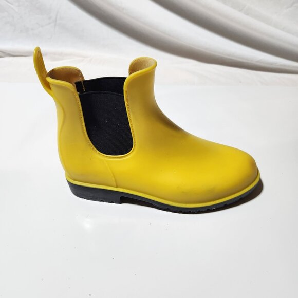 Girls' Yellow Rubber Rain Boots – Size 2 - Picture 7 of 9